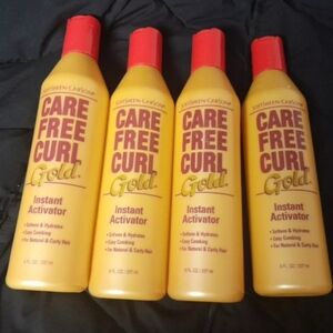4 Soft Sheen Carson Care Free Curl Gold Instant Activator. New. HTF